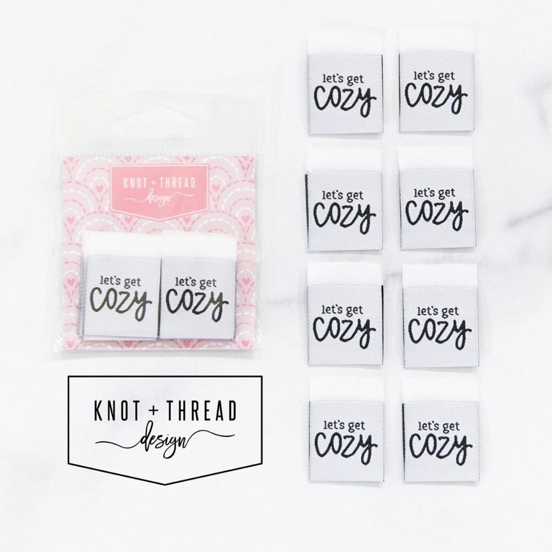 Knot & Thread Woven Labels - Let's Get Cozy