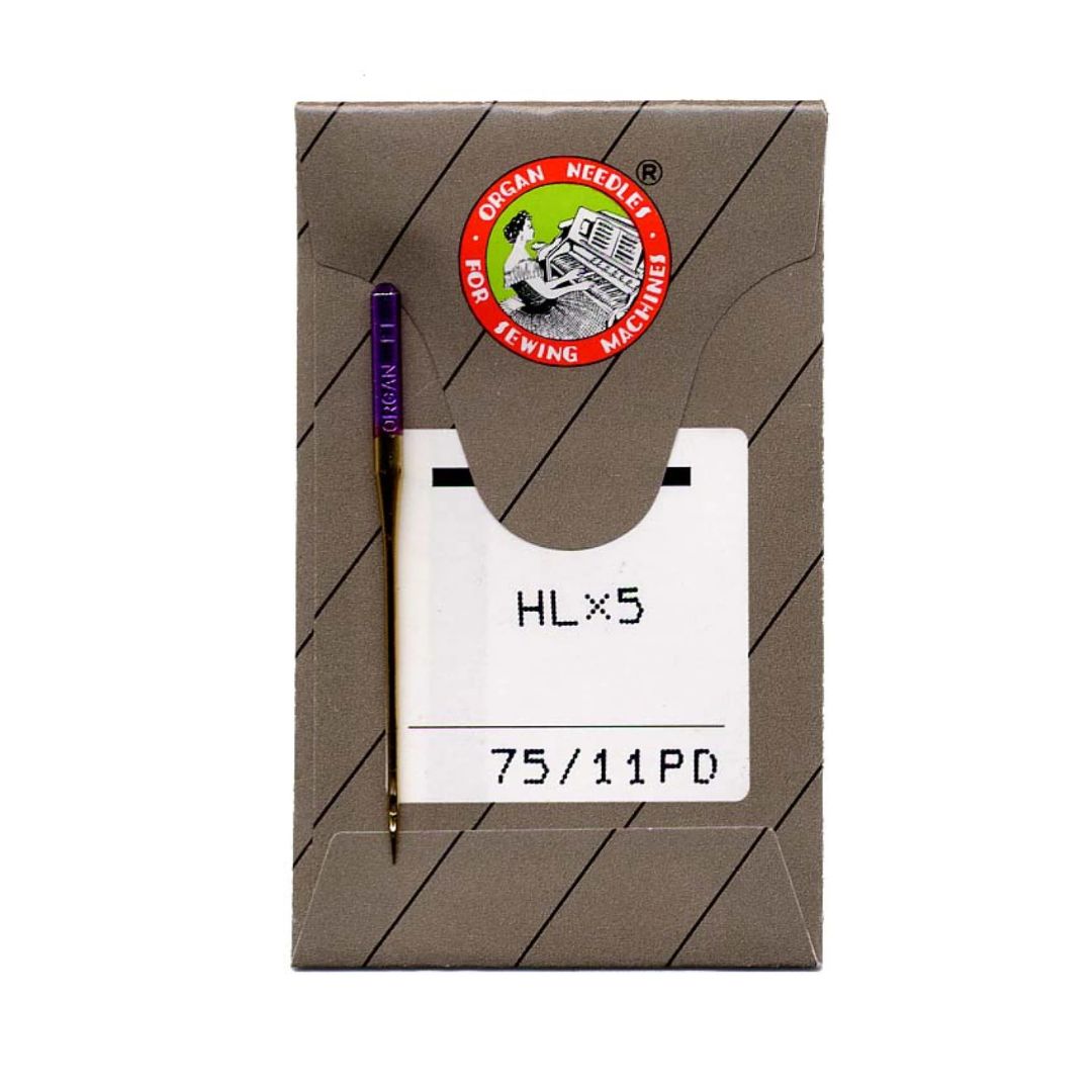 Organ HL-5 Needles for High-Speed Machines - 75/11 - 10 Pack