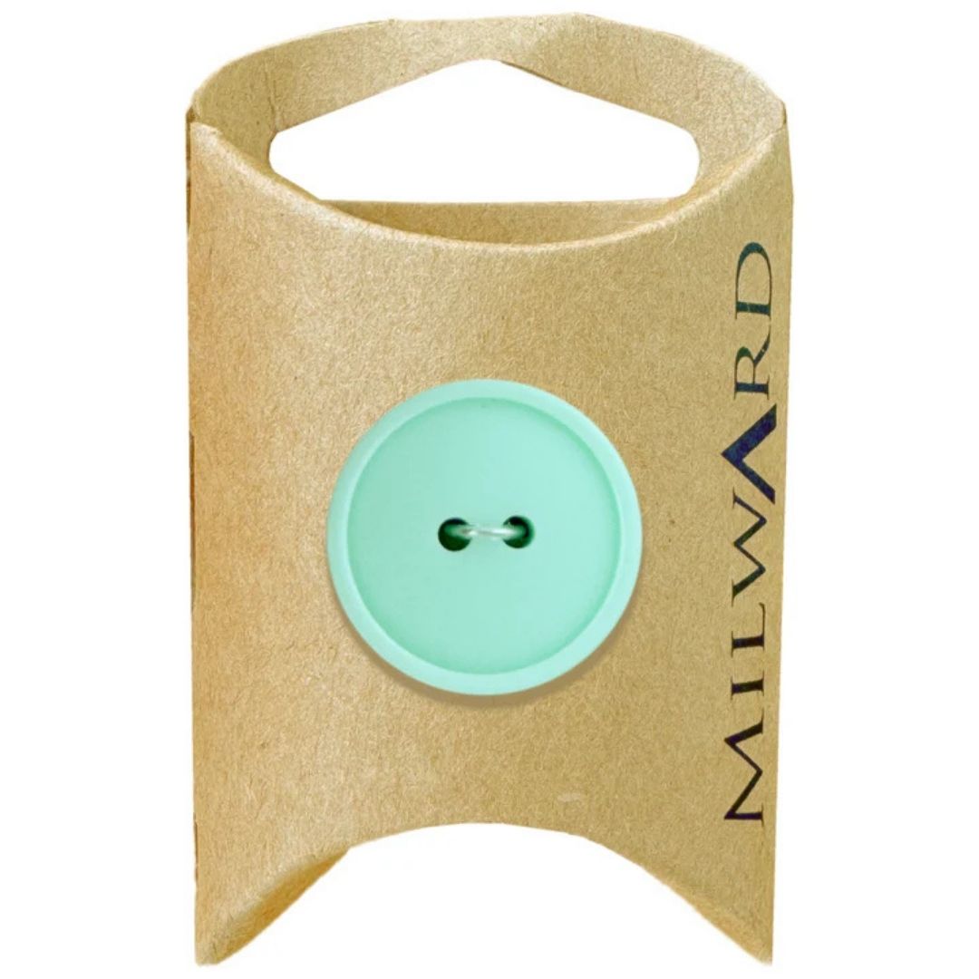 23mm Pale Green Nylon 2-Hole Buttons - 4 Pack