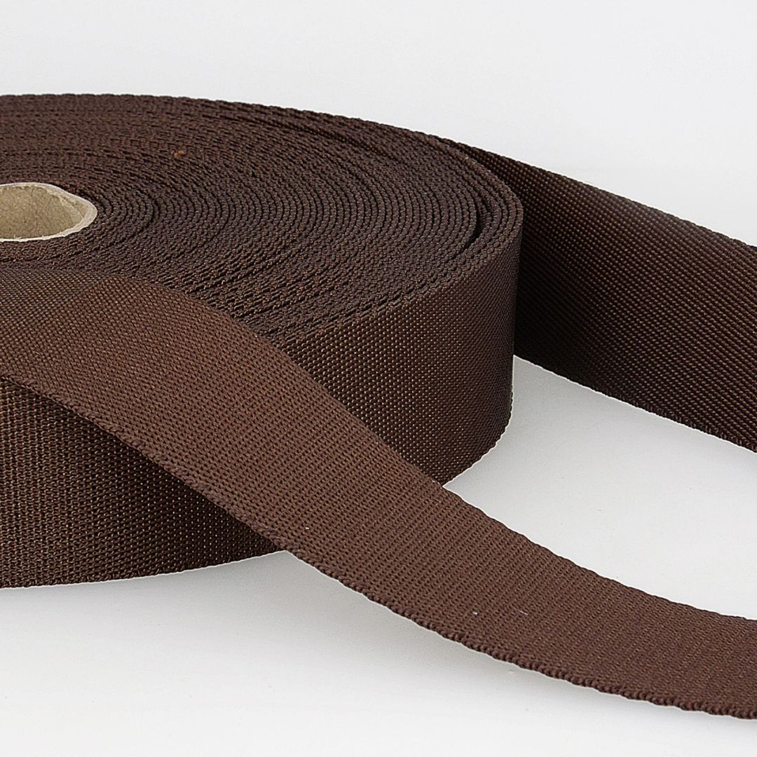 Polyester Webbing - 1-1/2" Wide - Brown
