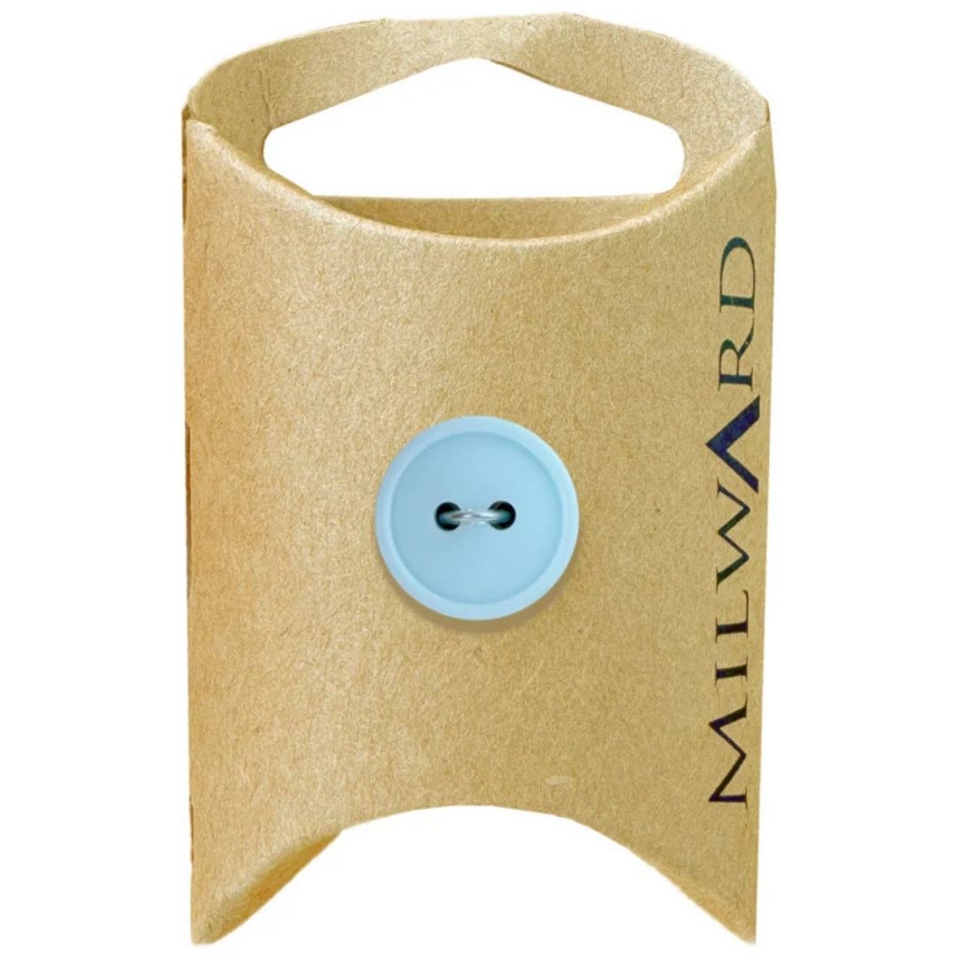 15mm Baby Blue Nylon 2-Hole Buttons - 6 Pack