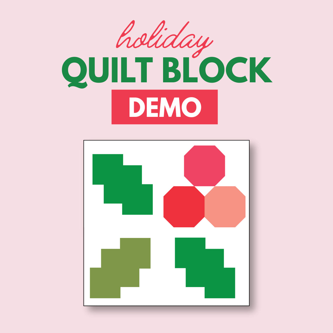 Quilting skills: holiday quilt block demo – holly jolly