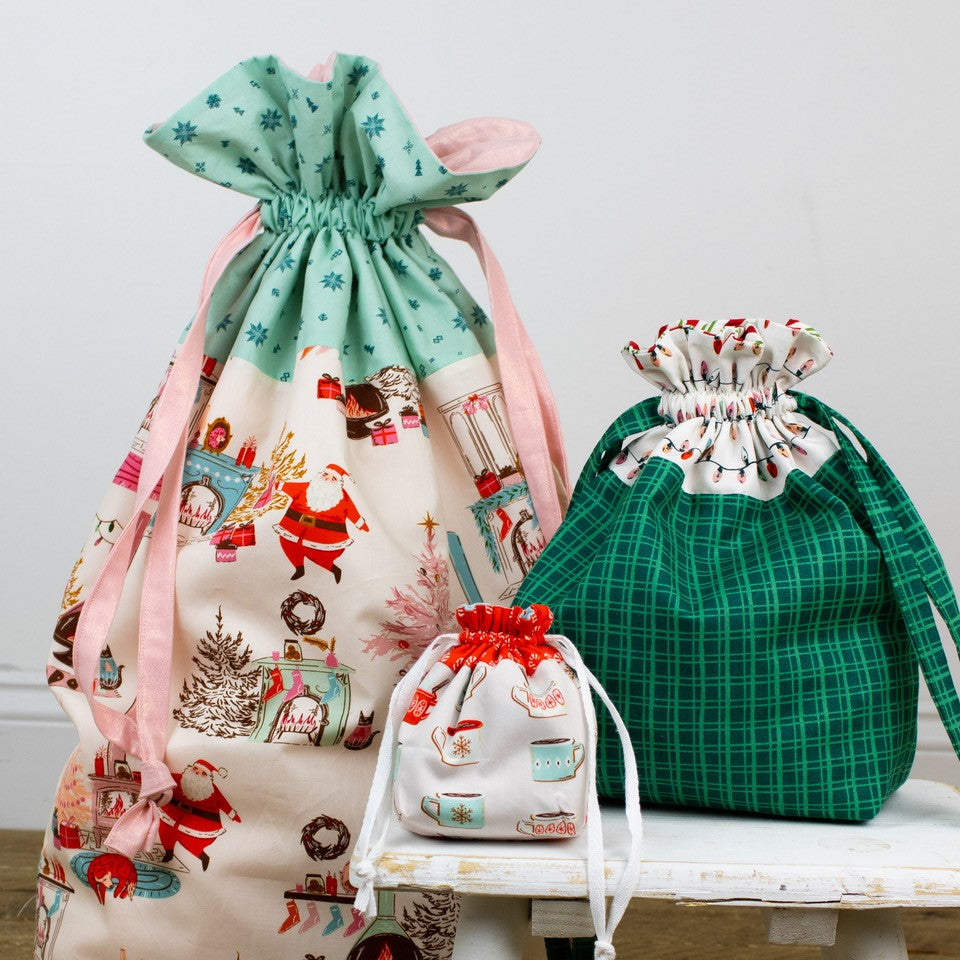 holiday gift sack - evening