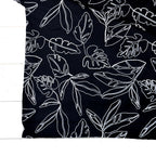 Capri Embroidered Linen Blend - Black