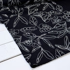 Capri Embroidered Linen Blend - Black