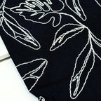Capri Embroidered Linen Blend - Black