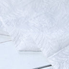 Embroidered Palms Cotton - White