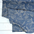 Capri Embroidered Linen Blend - Denim