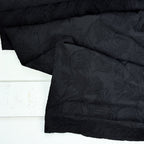 Embroidered Palms Cotton - Black