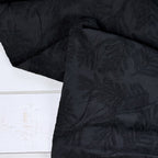 Embroidered Palms Cotton - Black