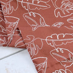 Capri Embroidered Linen Blend - Tobacco