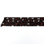 Animal Print Webbing - 1-1/2" wide - Dark Brown/Black