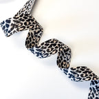 Animal Print Webbing - 1-1/2" wide - Natural/Black