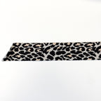Animal Print Webbing - 1-1/2" wide - Natural/Black