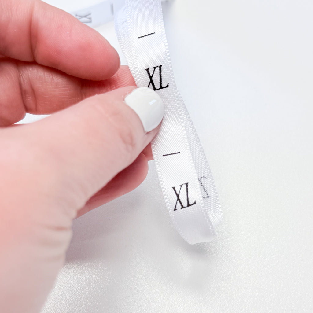 Garment Size Label Ribbon - Size Extra Large