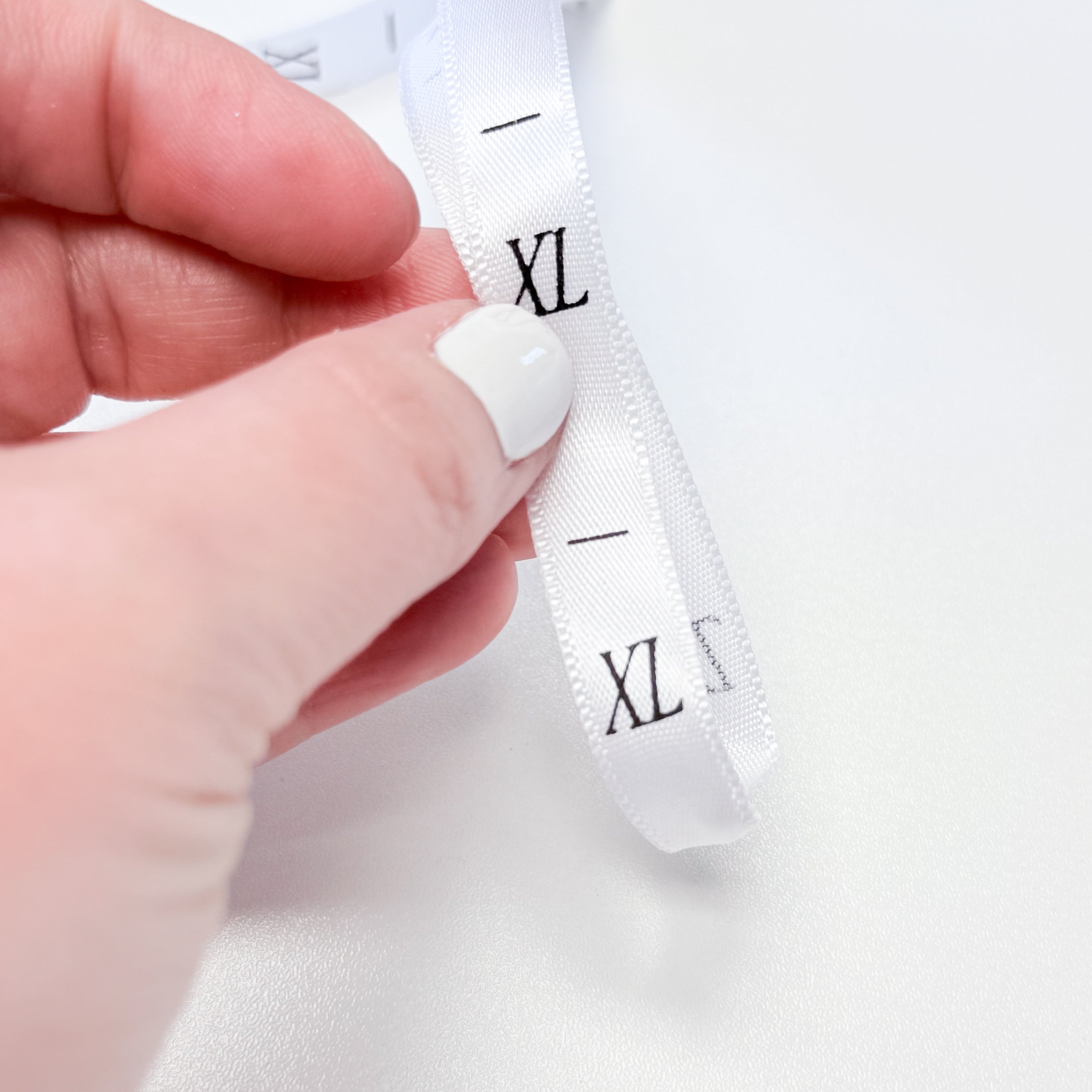 Garment Size Label Ribbon - Size Extra Large
