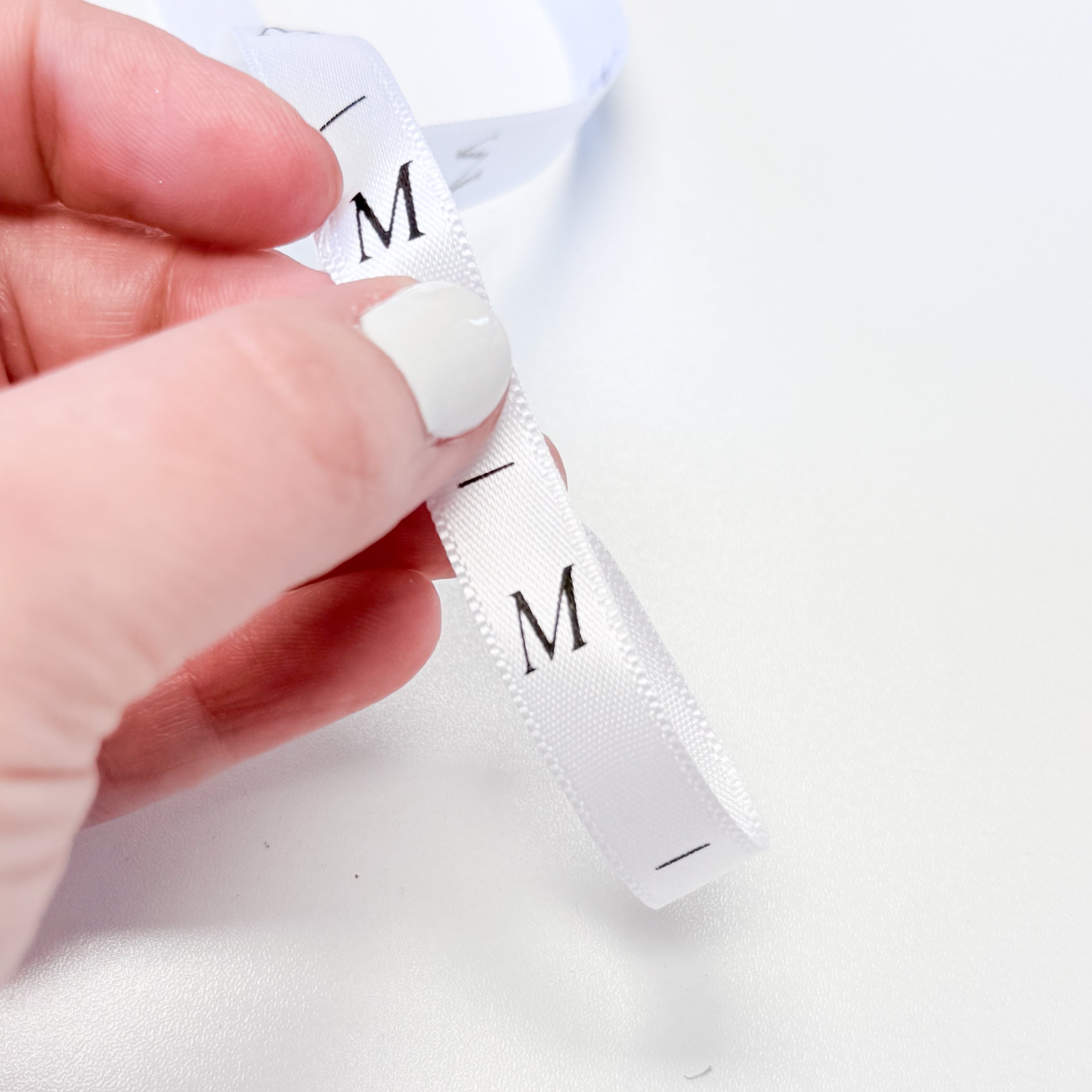 Garment Size Label Ribbon - Size Medium
