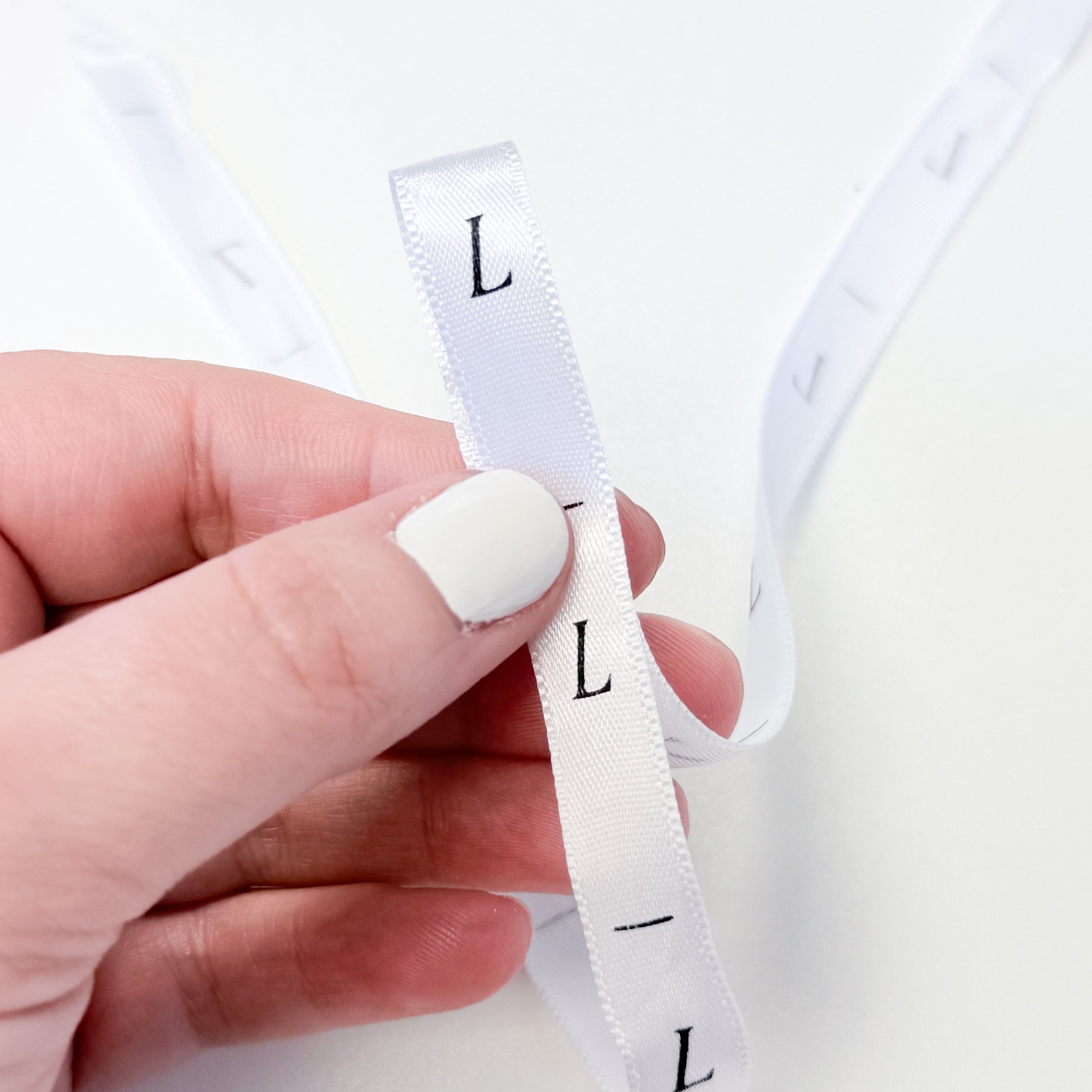 Garment Size Label Ribbon - Size Large