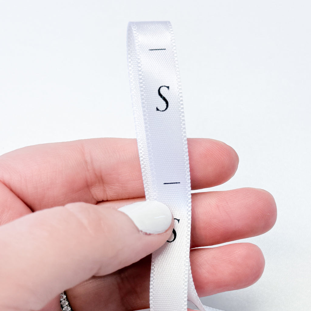 Garment Size Label Ribbon - Size Small