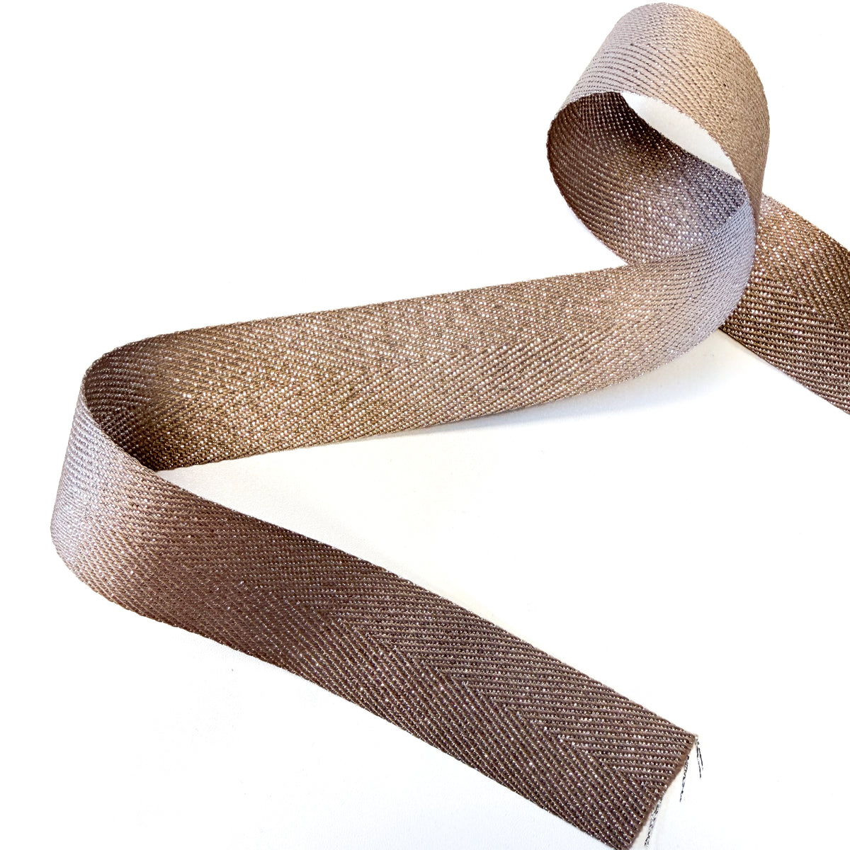 Sparkle Metallic Twill Ribbon - 1" - Gold