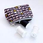machine embroidery: in-the-hoop quilted zipper pouch