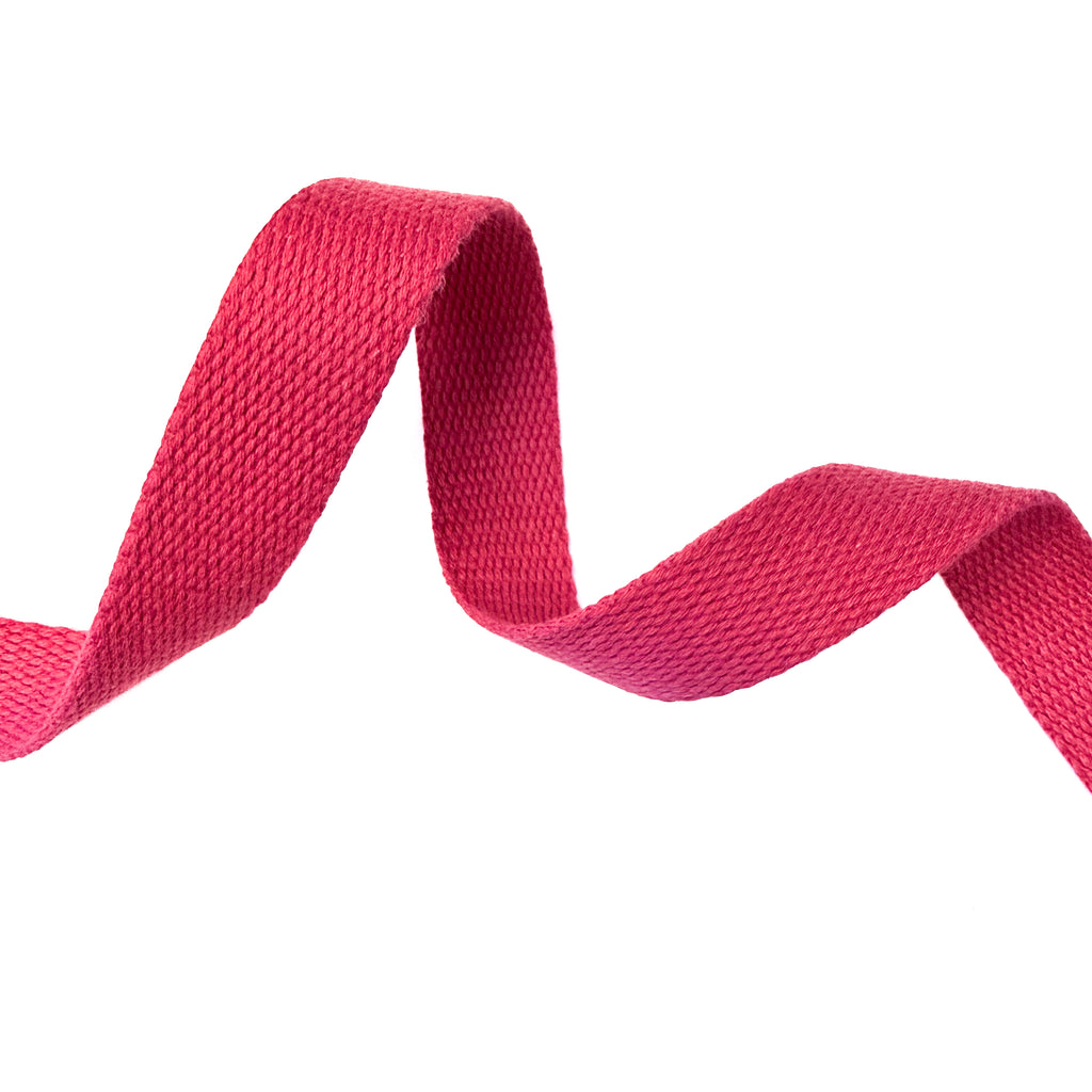 Cotton Webbing - 1" wide - Red