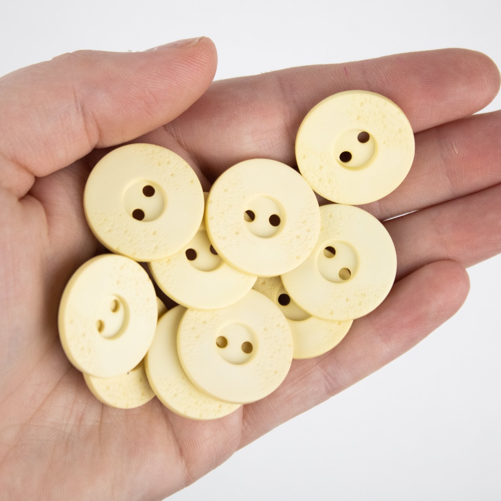 1" Polyamide Button - Light Beige