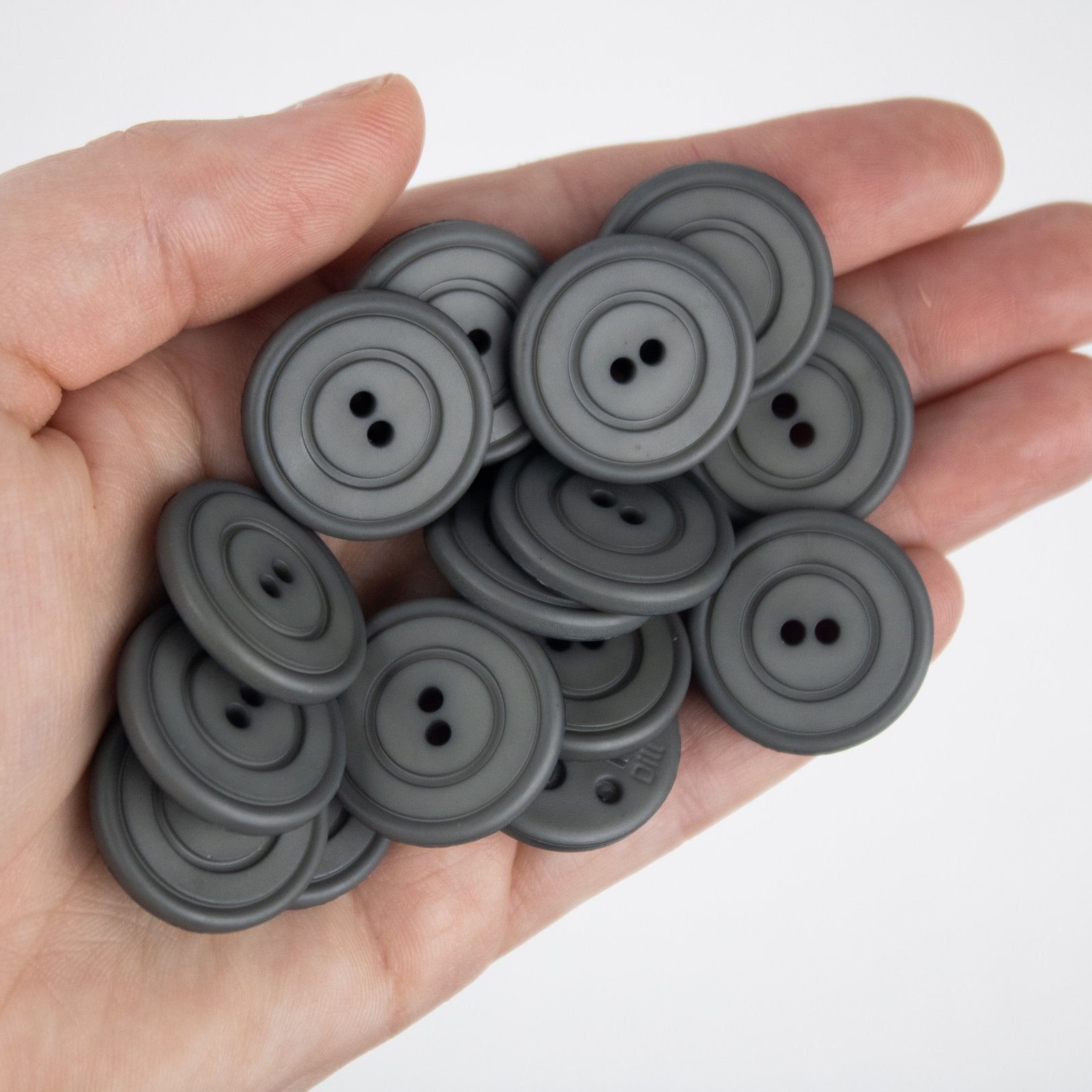 1" Polyamide Button - Grey