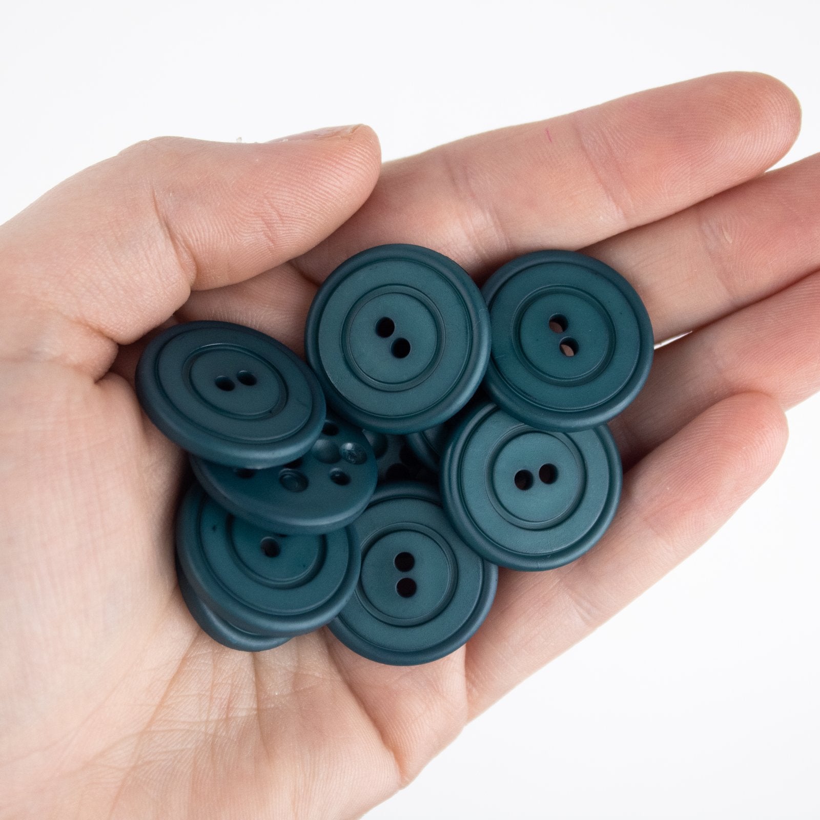 1" Polyamide Button - Dark Green