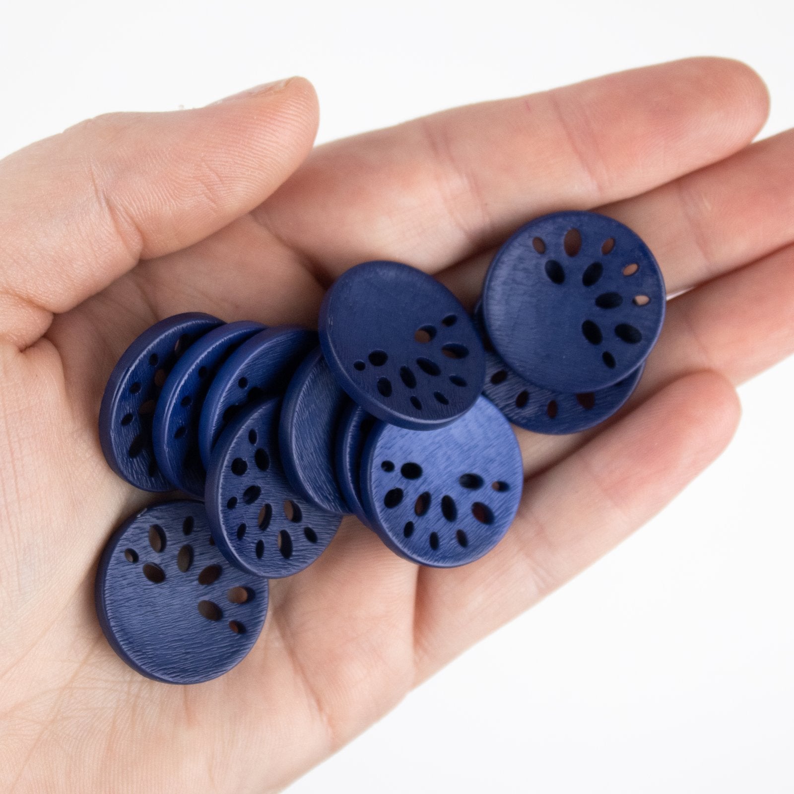 1" Polyamide Button - Royal Blue