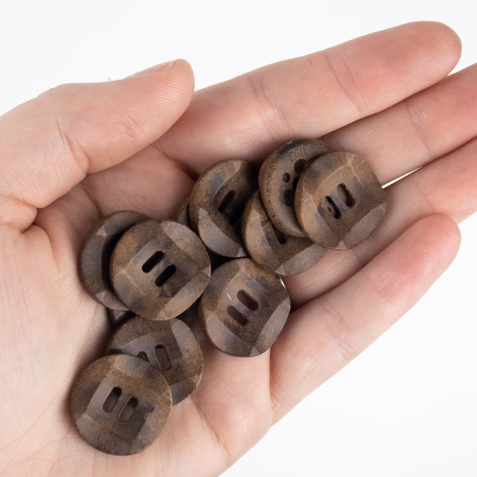 3/4" Wood Button - Round - Two Holes