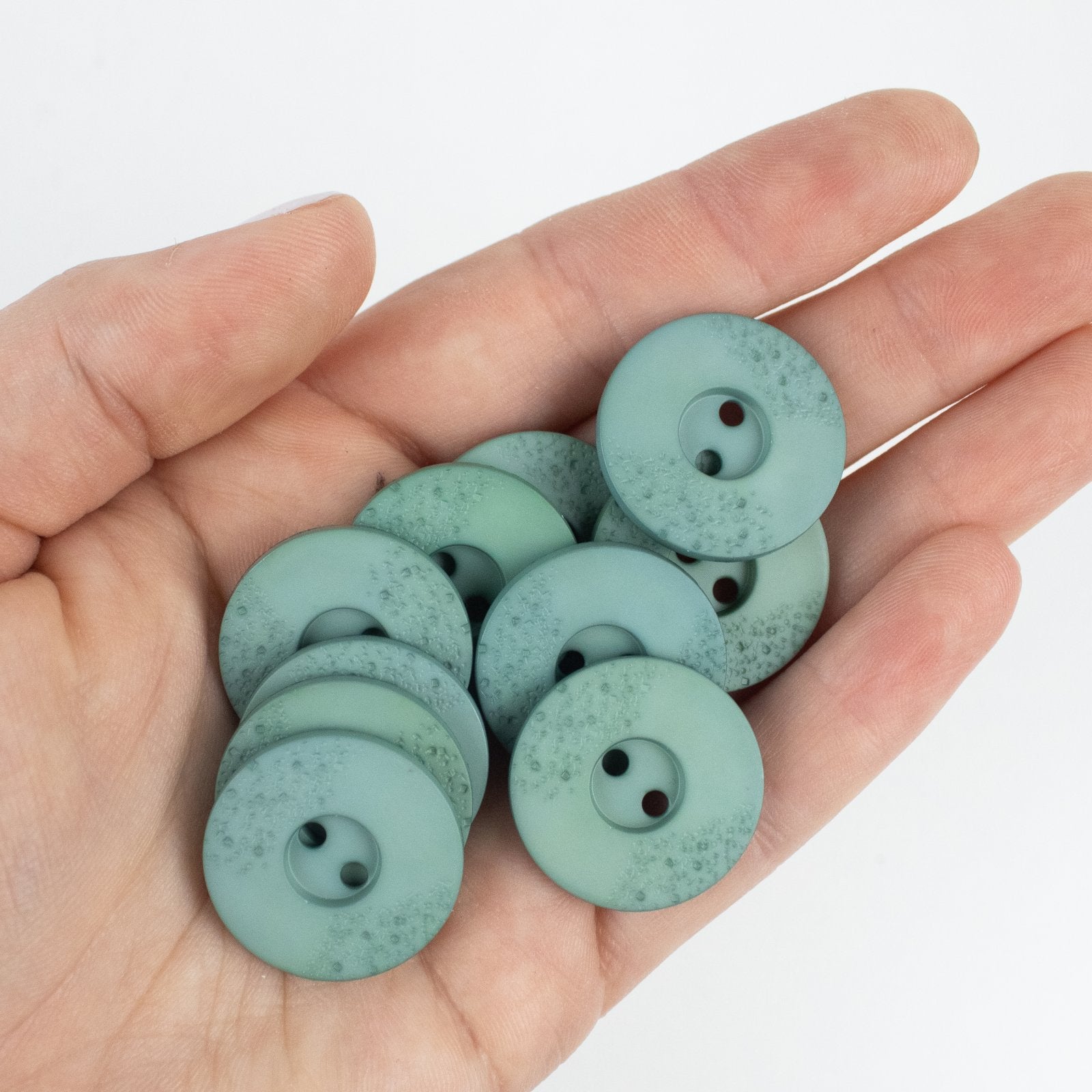 1" Polyamide Button - Green