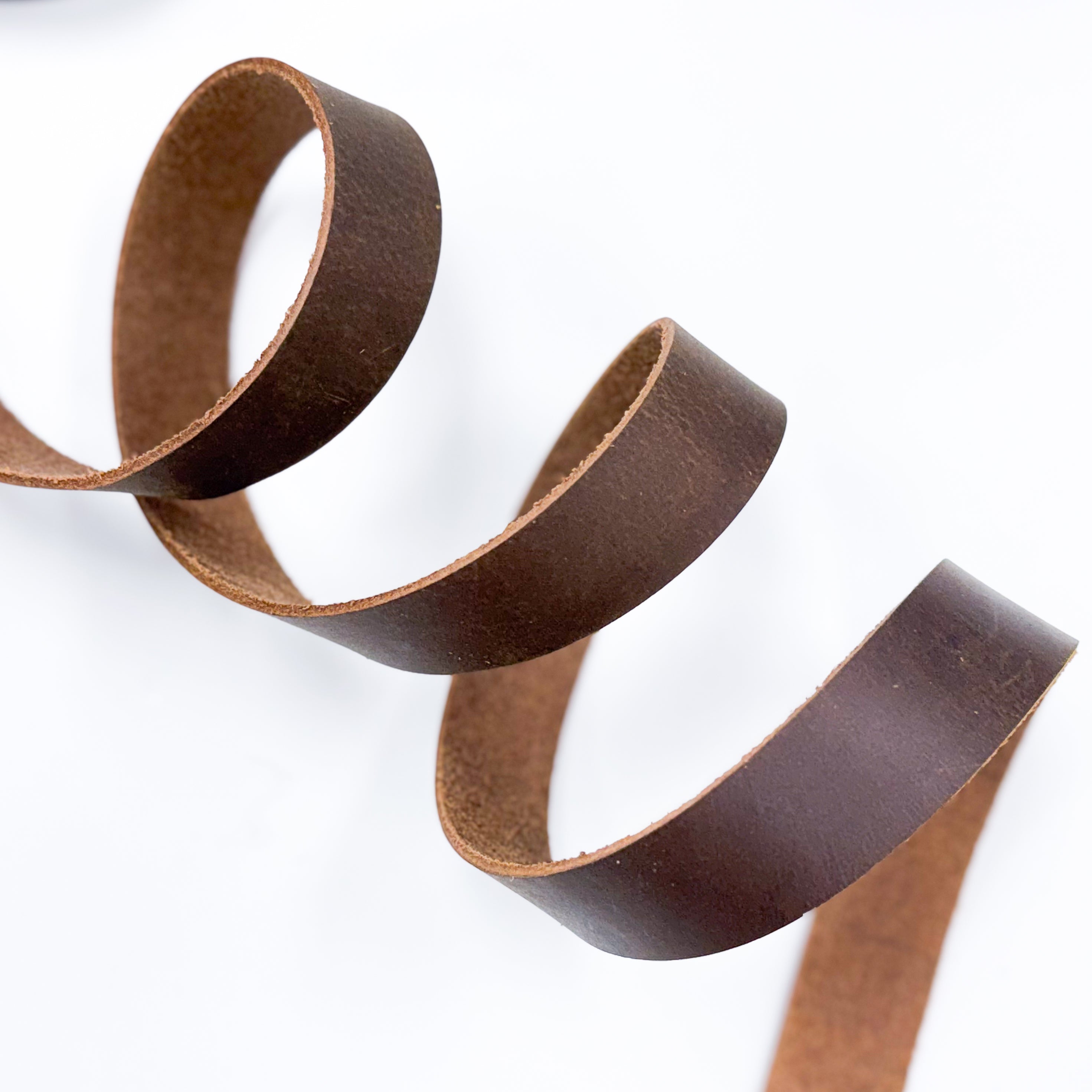 Leather Strapping 1" - Dark Chocolate