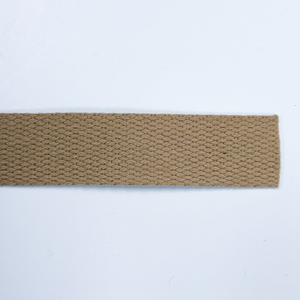 Cotton Webbing - 1" wide - Camel