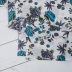 Block Print Floral - Turquoise