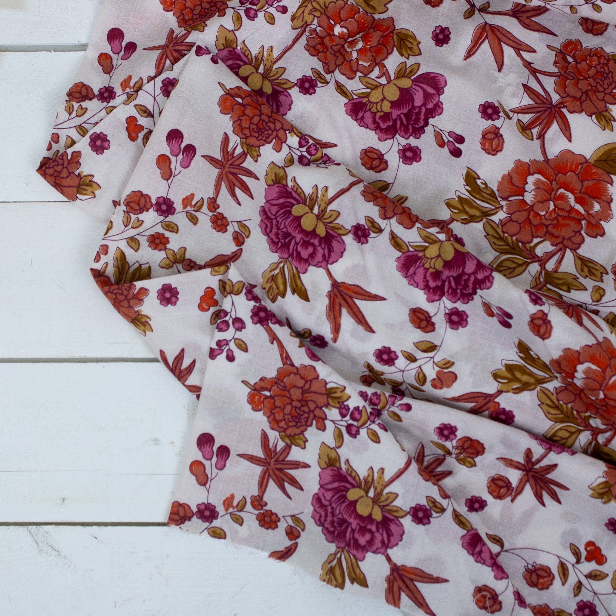 Block Print Floral - Sunset
