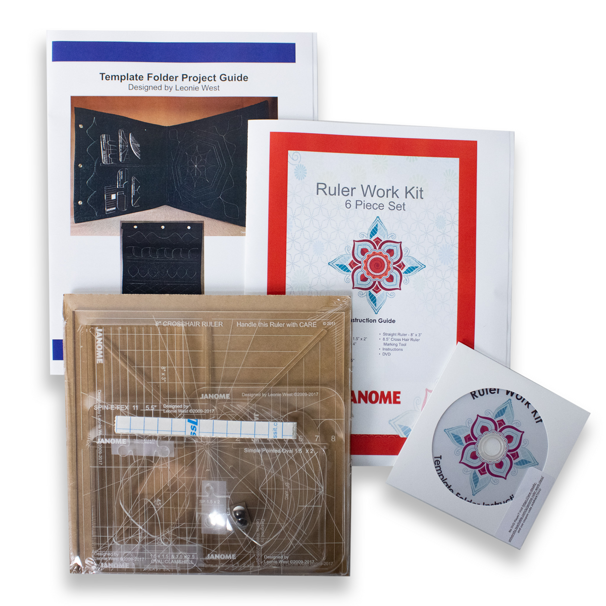 Janome Ruler Accessory Set Janome Ruler Set for High Shank Sewing Machine – Urban Sewciety
