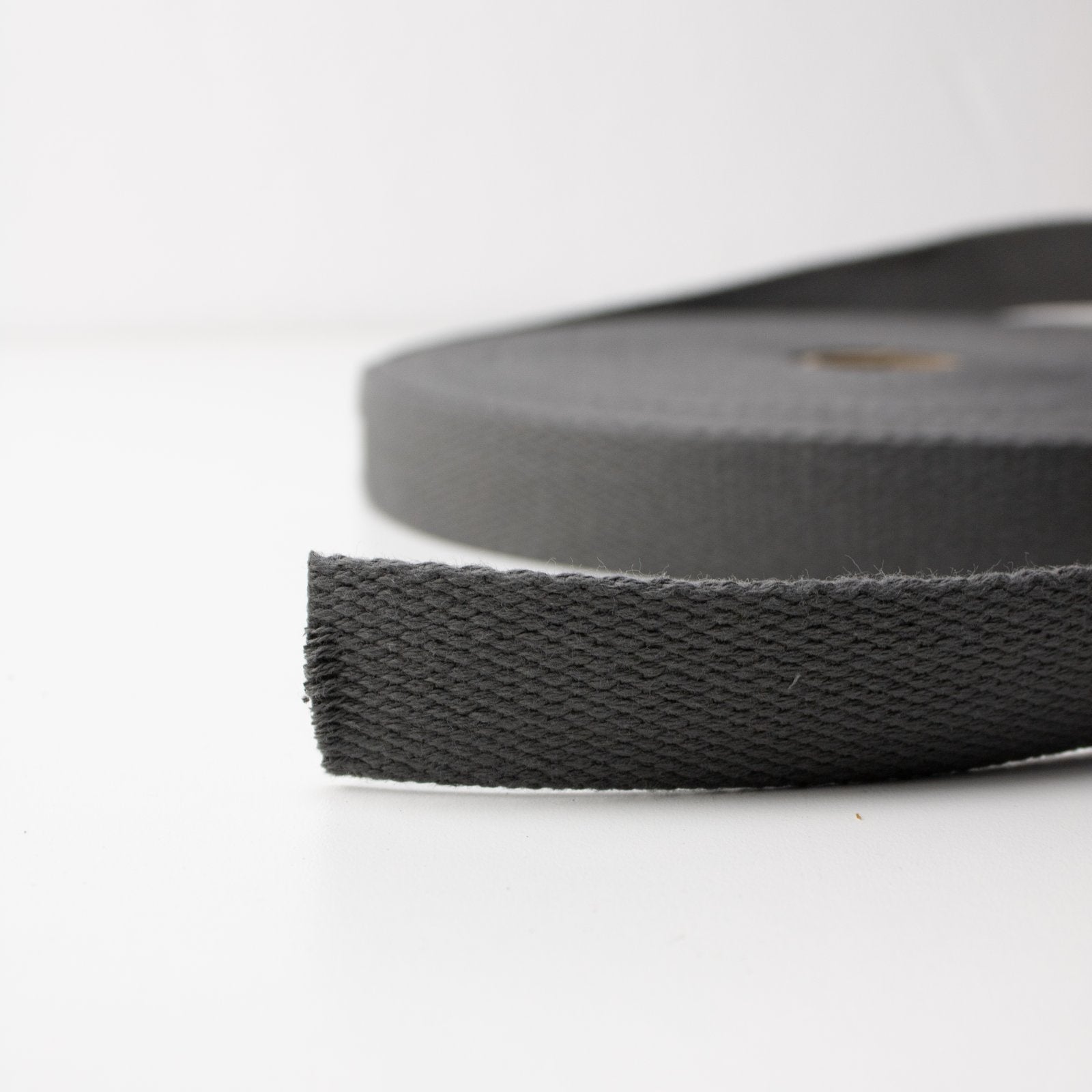 Cotton Webbing - 1" wide - Dark Gray (38)