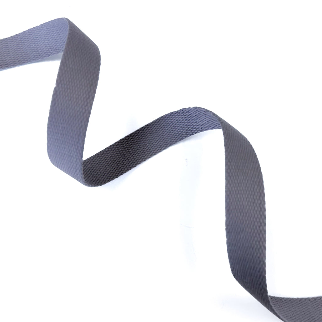 Cotton Webbing - 1" wide - Gray (33)