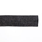 Sparkle Metallic Twill Ribbon - 1" - Black (col. 14)