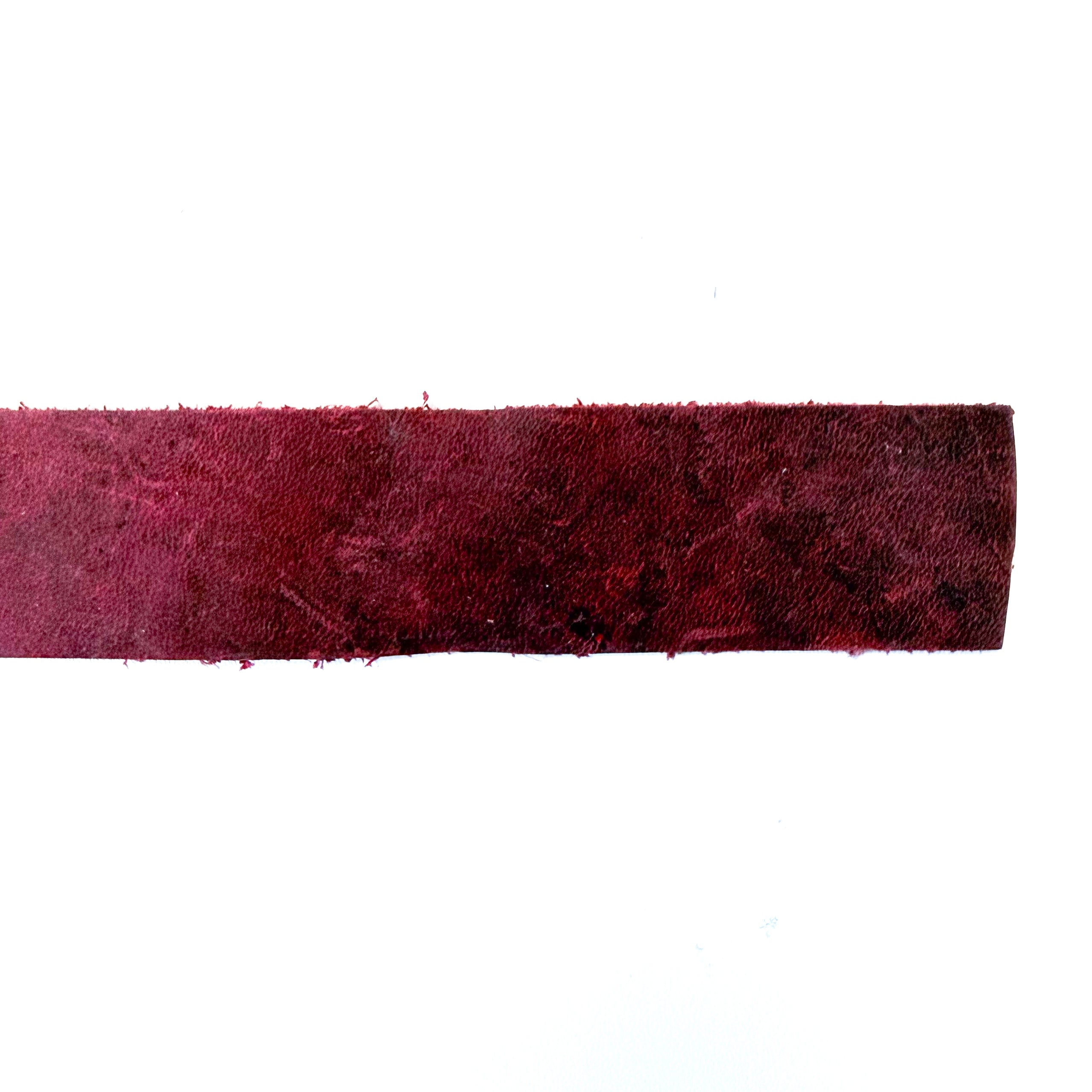 Leather Strapping 1" - Distressed Cranberry