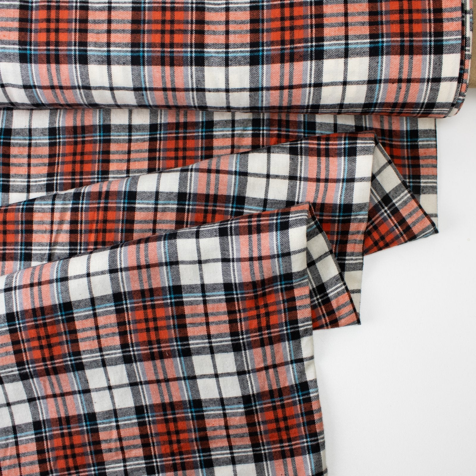 Orange/Black Plaid Flannel