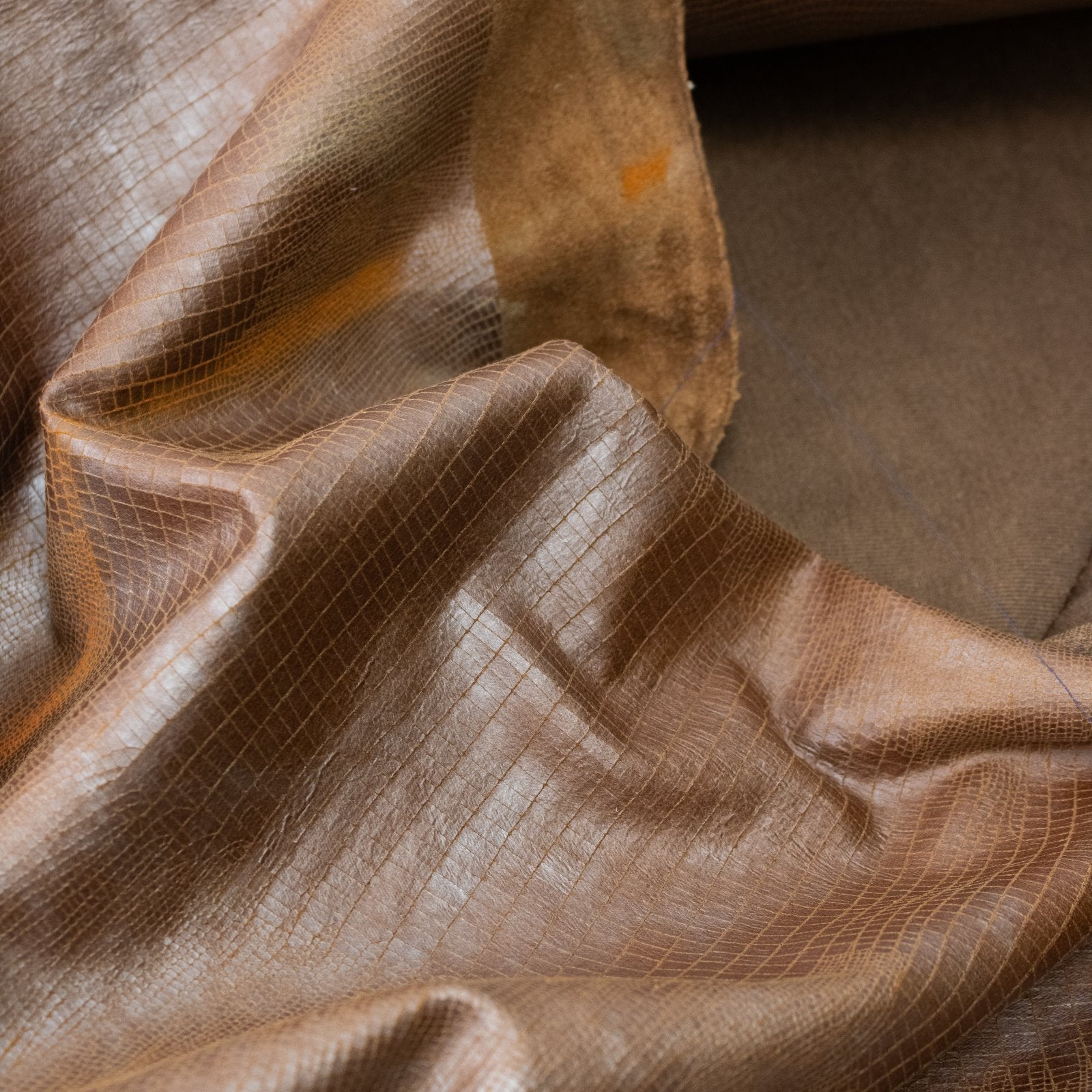 Pleather - Brown Snakeskin