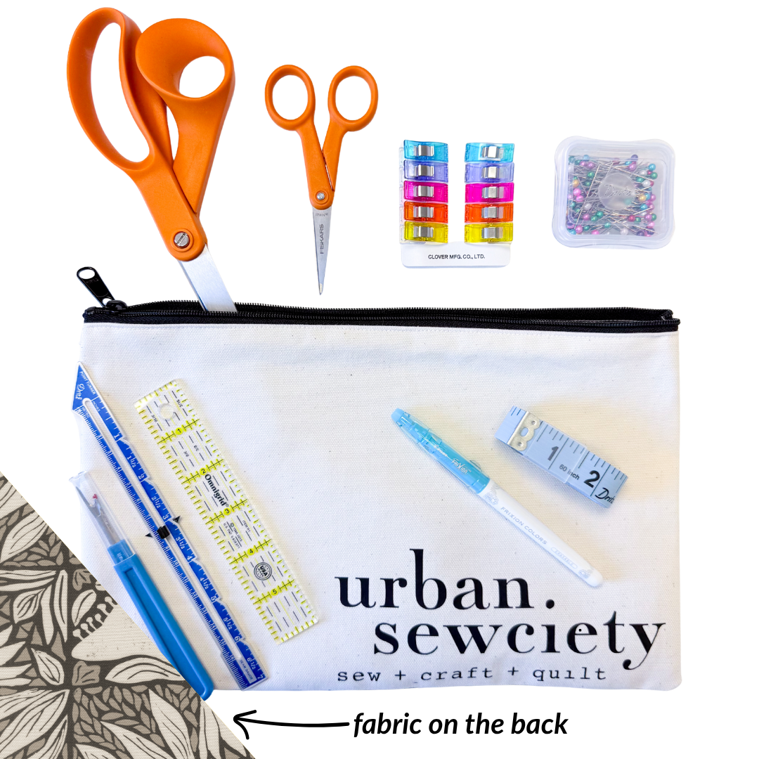 Urban Sewciety 9" Zipper Pouch + Tools