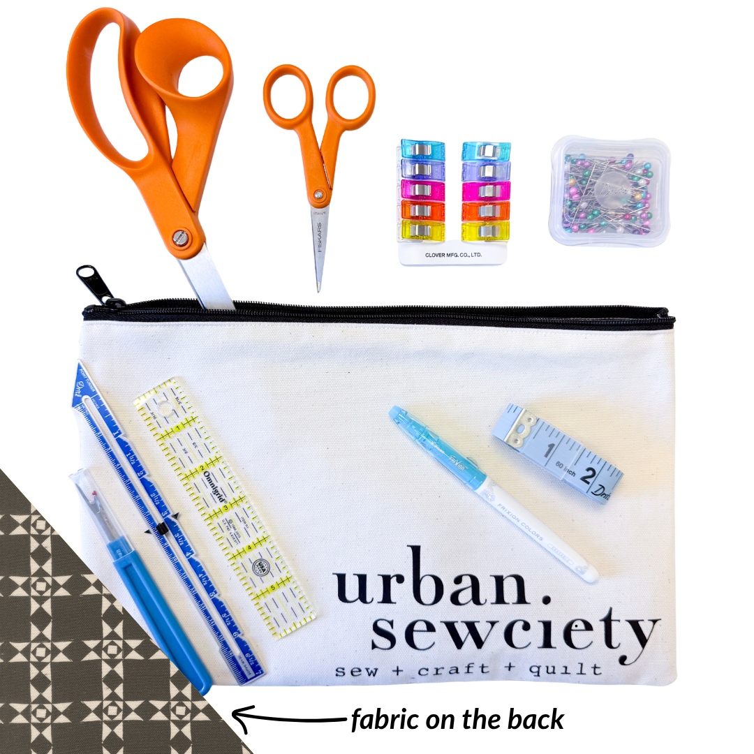 Urban Sewciety 9" Zipper Pouch + Tools