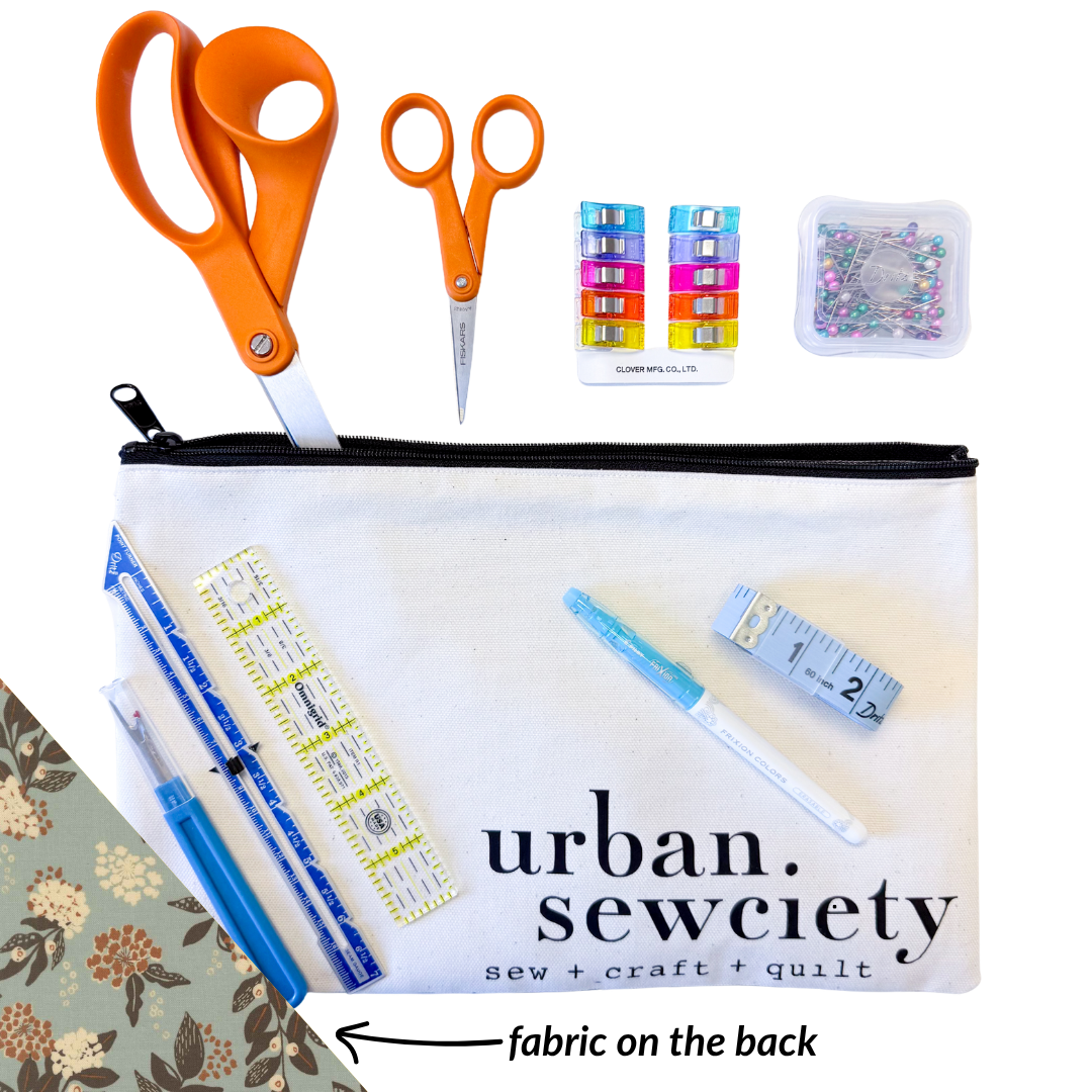 Urban Sewciety 9" Zipper Pouch + Tools