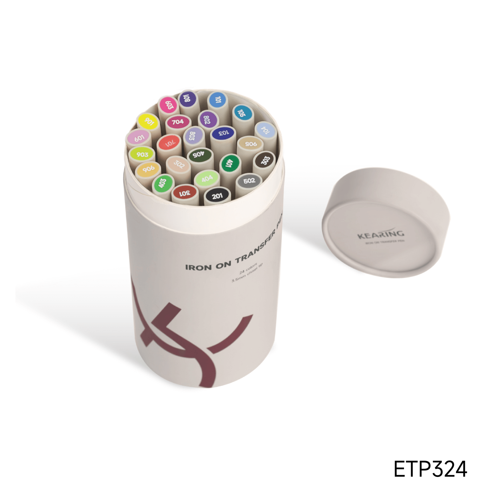 Iron-on Transfer Markers (set of 24) - Chisel Tip