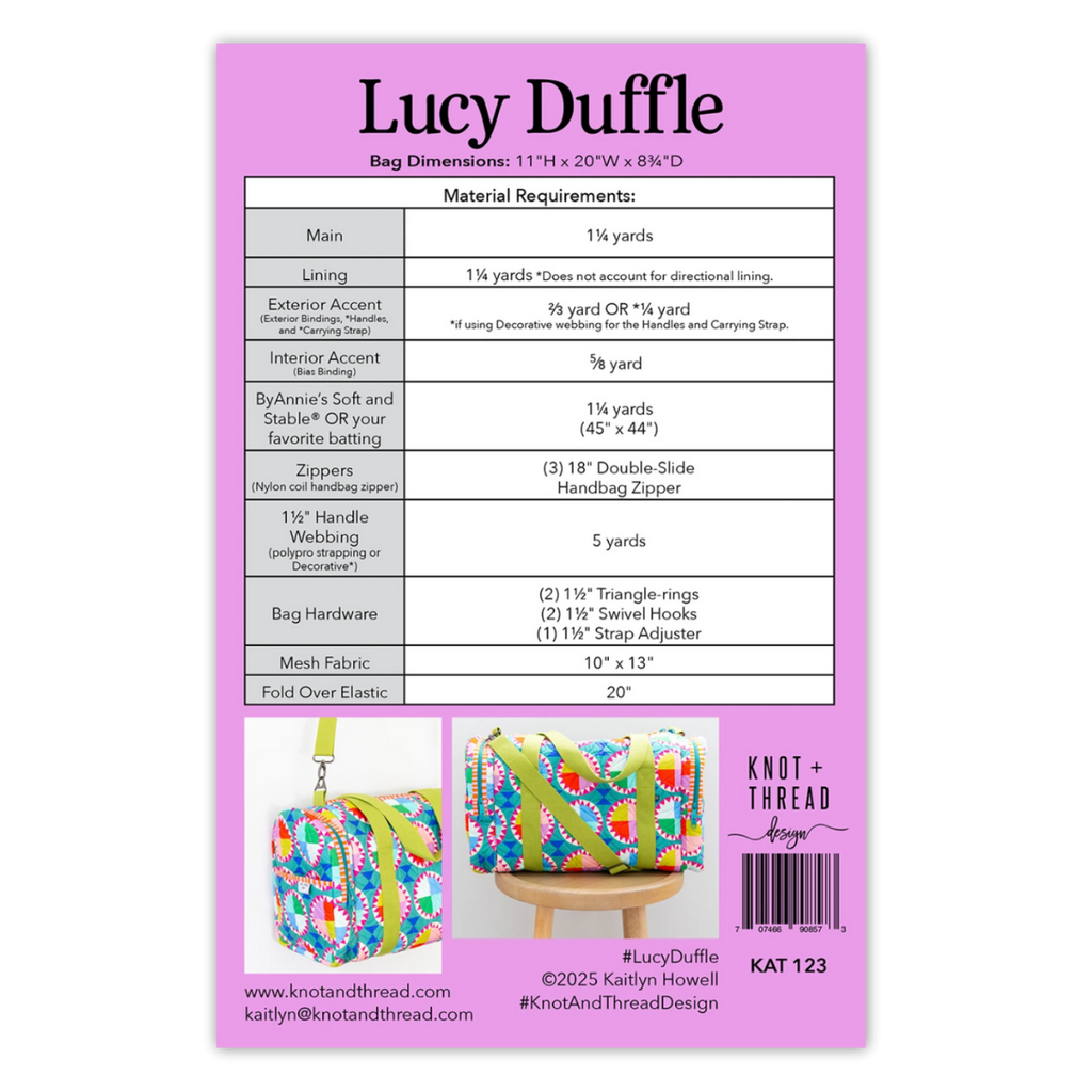 Knot and Thread Designs - Lucy Duffle