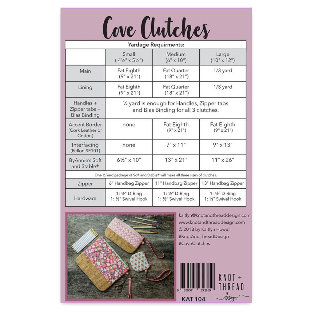 Knot and Thread Designs - Cove Clutches
