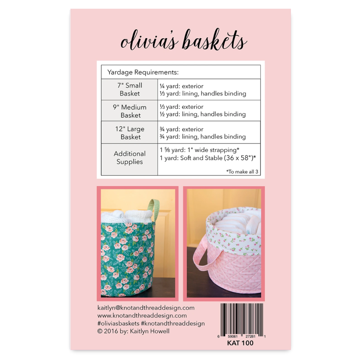 Knot and Thread Designs - Olivia's Baskets